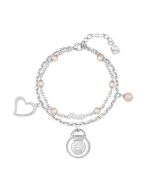 Saint Honore CHARMS women bracelet silver , Mother of pearl