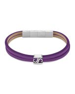 Saint Honore S bracelet for men leather purple 