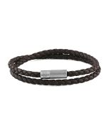 Double Wrap Pop Rigato Bracelet in Brown 