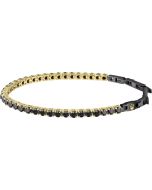 Maserati bracelet for men steel gold , Black size 22cm