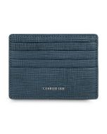 Cerruti 1881 card case 6 cc for men leather blue