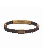 Cerruti 1881 TRIO bracelet for men brown leather 