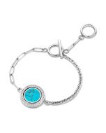Cerruti 1881 RETOURNER bracelet for women steel silver , Blue