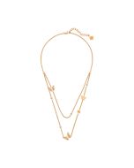 Cerruti 1881 BUTTERFLY necklace for ladies steel rose gold
