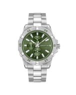 Cerruti 1881 VALLELAGHI watch for men steel silver , Green