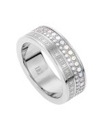 DICI Milano ring for women steel silver with MOP size 6