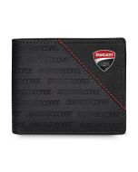 Ducati TRIONFO LEA men wallet 8cc with black leather
