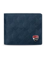 Ducati TECTONIC wallet for men 8cc blue leather