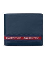 Ducati NASTRO wallet for men 8cc blue leather