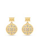 Escada Linda Gold Plated Earring With Pearl Size 15MM