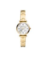 Fossil Carlie Three-Hand Date Gold-Tone Steel Watch