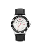 Swiss Military Flagship Watch For Men Black Leather