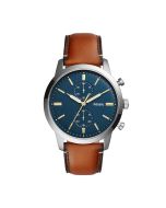 Fossil TOWNSMAN watch for men , Brown / Blue
