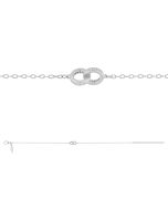 Fontenay Paris Rhodium plated bracelet with zirconia - FSB372Z18E