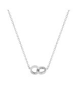 Fontenay Paris Rhodium plated necklace with zirconia - FSC372Z45E