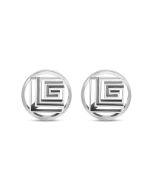 Guy Laroche Charlie cufflink for men steel silver 