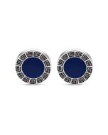 Guy Laroche Alain cufflink for men steel blue