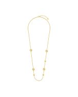 Guy Laroche VICTORIA necklace for women steel gold with MOP