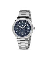 Guy Laroche Charlie watch for men steel silver , Blue
