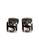 Saint Honore Men Cufflinks Steel Gun Metal 