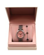 Dici Milano Women's Set - Elegant Pink Watch and Bracelet