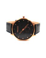 Police men watch with navy blue leather strap
