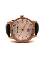 Police men Quartz watch rose gold - black leather