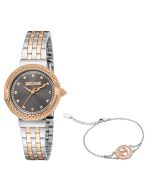 Just Cavalli ladies Quartz watch stainless steel rose gold , Grey