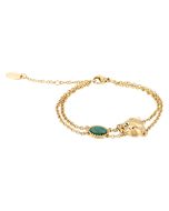 Roberto Cavalli Bracelet with Gold, Tiger Head