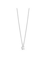 Just Cavalli women logo necklace stainless steel silver 