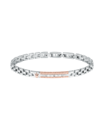 Maserati logo bracelet for gent steel silver , Rose gold