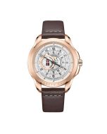 Kenneth Cole Quartz Watch For Men Leather Brown 