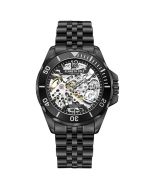 Kenneth Cole Automatic Skeleton Men Watch Steel Black