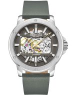 Kenneth Cole Automatic Skeleton Men Watch Grey Leather