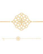 اسوارة من فونتيناي باريس مطلية ذهب مع زركونيا -LSBM04Z20E