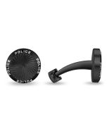 Police Men's Cufflinks – Stainless Steel Black 