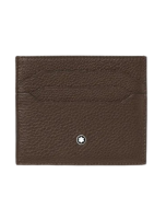 Montblanc Soft Grain card holder 6cc brown leather 