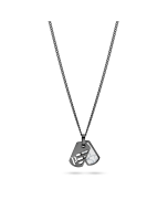 Police LATTITUDE necklace for men gun metal 