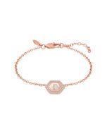 Police ORNATE women bracelet steel rose gold with crystal 