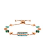 Police women bracelet with steel Polished rose gold 