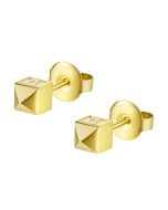 Police Cubet earring for women steel gold