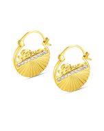 Police SEASHELL ladies earring steel gold with crystal