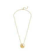 Police SEASHELL women necklace steel gold with crystal