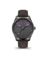 Police Grille watch for men leather brown 
