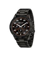 Sector 270 Quartz chronograph gent watch steel black 