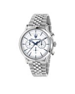 Maserati EPOCA Quartz chronograph gent watch steel silver