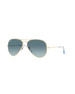 Ray-Ban Aviator unisex sunglasses Gradient Blue , Gold 
