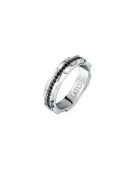 Morellato URBAN men ring steel silver with crystal size 25
