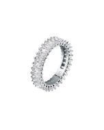 Morellato Baguette Ring For Women Silver ,Gold Size 12
