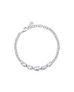 Morellato COLORI ladies bracelet steel silver and crystal 